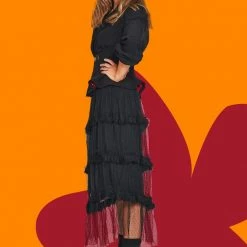 Coop Fashion How Tulle Am I Black Tulle Tiered Skirt