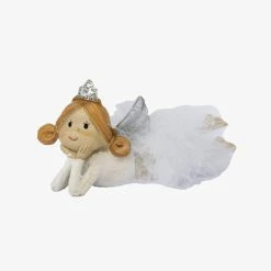 Alison's Acquisitions Christmas Decorations Star Princess Reclining White 14.5cm