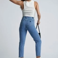 Abrand Jeans A 94 High Slim Georgia Blue Denim Jean