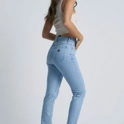 Abrand Jeans Fashion A 94 High Slim Walk Away Pale Blue Denim Jean