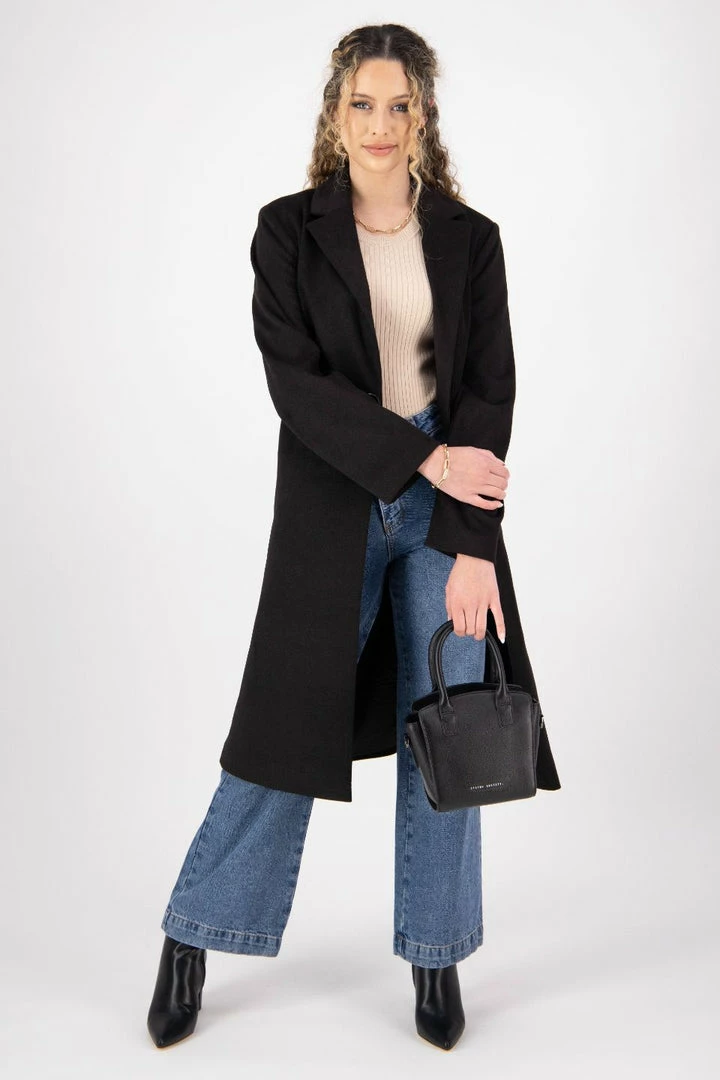 Drama The Label Money Black Long Coat