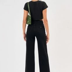 Abrand Jeans Fashion A 94 High Wide Dead Of Night Jet Black Denim Jean