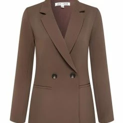 Ivy + Jack Mason Truffle Crepe Boyfriend Blazer