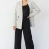 Among The Brave Instinct Black Soft Stretch Back Wide Leg Pant Fashion