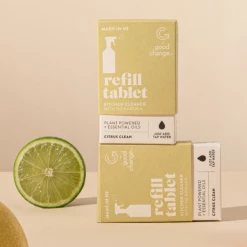 Good Change Kitchen Cleaner Citrus 3 Pack Refill Concentrate Cleaning Tablet Table & Kitchen