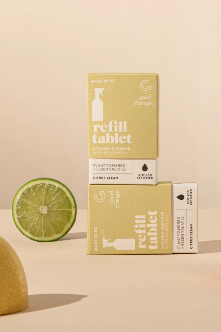 Good Change Kitchen Cleaner Citrus 3 Pack Refill Concentrate Cleaning Tablet Table & Kitchen