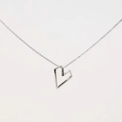 Federation Open Heart Necklace Sterling Silver