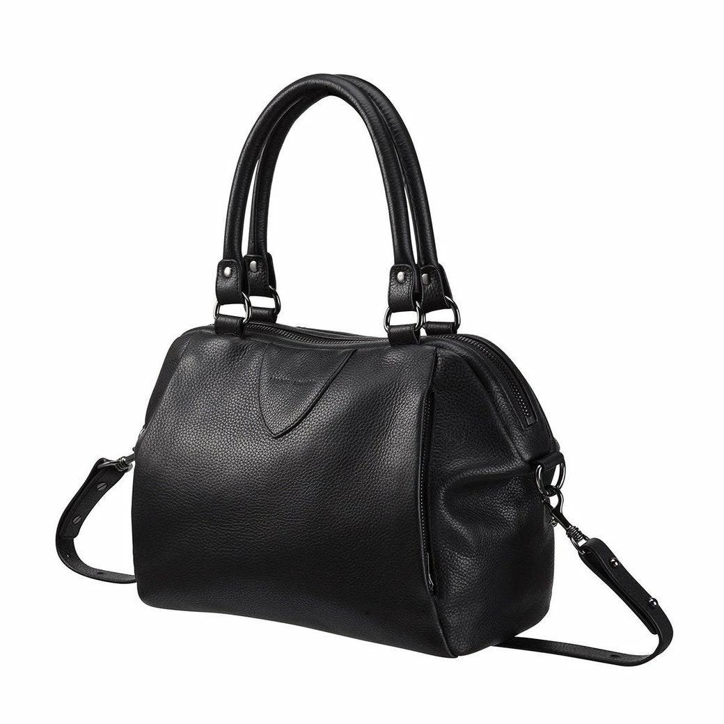 Status Anxiety Accessories Force Of Being Black Leather Handbag