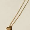 Brie Leon Accessories 925 Robert Spinning Disc Pendant Gold Necklace