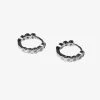 Brie Leon 925 CZ Clear Redondo Pillar Silver Sleeper Earrings