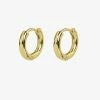 Brie Leon 925 Simple Mini Huggie Gold Earrings Accessories