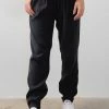 Among The Brave Fast Track Black Elastic Waist Tapered Cupro Jogger Fashion