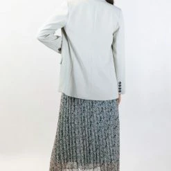 Ivy + Jack Cooper Cloud Textured Crepe Boyfriend Semi Fitted Blazer