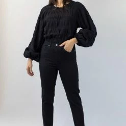 Among The Brave Rio Black Relaxed Straight Leg Jean