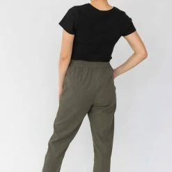 Among The Brave New Love Army Drapey Drawstring Tapered Cuffed Pant Fashion