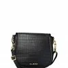 Saben Sadie Black Croc Saddle Shoulder Bag Accessories