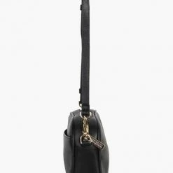 Federation The All Times Black Leather Cross Body Gold Hardware Bag