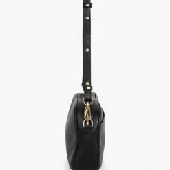 Federation The All Times Black Leather Cross Body Gold Hardware Bag