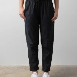 Among The Brave New Love Black Drawstring Drapey Cuffed Pant Fashion