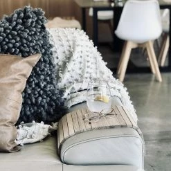 NED Collections Arm Chair Side Rest Natural Wood Slats Support Local Gifts