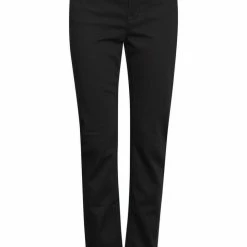 Pulz Jeans Fashion Emma Stay Black Highwaist Straight Denim Jean