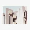 Papier HQ Blush Building White Framed A1 Print