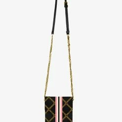 Coop Buckle The Trend Black Monogram Crossbody Bag