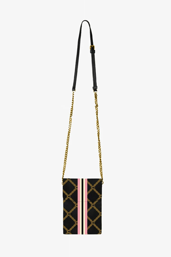 Coop Buckle The Trend Black Monogram Crossbody Bag