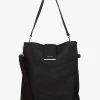 Saben Accessories Babette Black Leather Shoulder Tote Bag