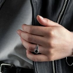 Stolen Girlfriends Club Baby Claw Ring With Black Onyx Stone Accessories