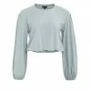 Among The Brave Bambi Pistachio Elastic Hem Frill Sleeve LS Top