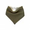 Pretty Kiwi Home & Beauty Bandana Bib Olive Linen