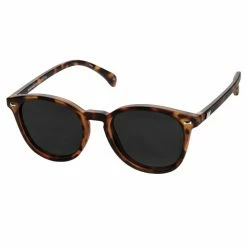 Le Specs Bandwagon Polarised Round Matte Tort Smoke Lens Sunglasses Accessories