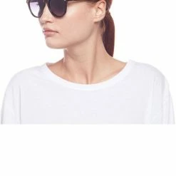 Le Specs Bandwagon Polarised Round Black Smoke Lens Sunglasses