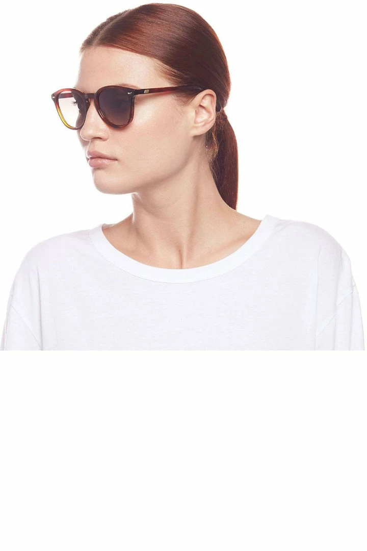 Le Specs Accessories Bandwagon Polarised Tort Khaki Grad Lens Sunglasses