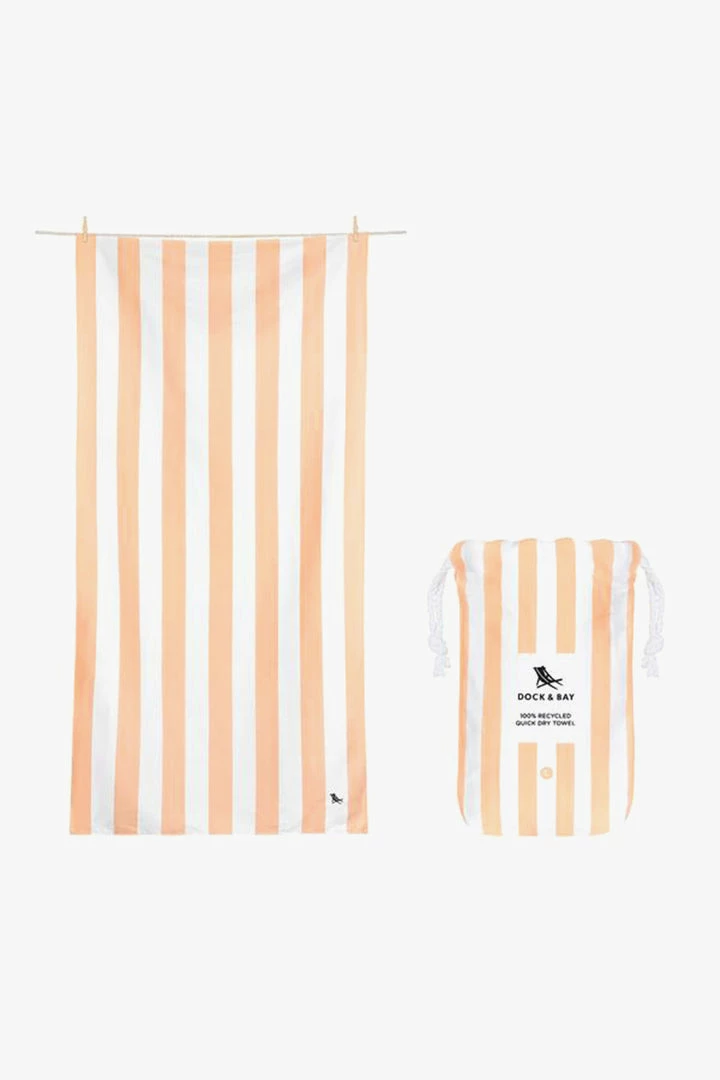 Dock And Bay Home & Beauty Beach Towel Cabana Light Collection Large Positano Peach