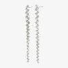Pilgrim Belief Silver Crystal Dangling Stud Earrings