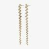 Pilgrim Accessories Belief Gold Crystal Dangling Stud Earrings