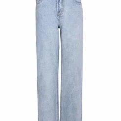 Among The Brave Fashion Billie Light Blue High Waist Long Wide Leg Denim Jean