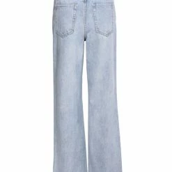 Among The Brave Fashion Billie Light Blue High Waist Long Wide Leg Denim Jean