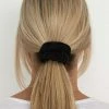 Humidity Lifestyle Black Linen Scrunchie Accessories