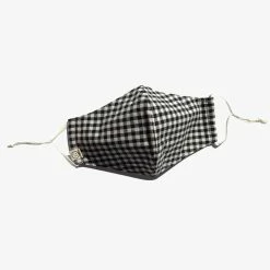Personal Space Black + Neutral Gingham Face Mask Two Pack Accessories