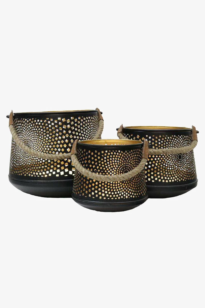 Le Forge Home & Beauty Lantern Dubai Large Black Gold