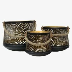 Le Forge Lantern Dubai Small Black Gold Home & Beauty