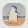 100% NZ Hansby Design Blue Penguin Coaster Table & Kitchen