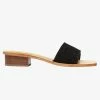 Solsana Starcy Woven Black Suede Mule Accessories