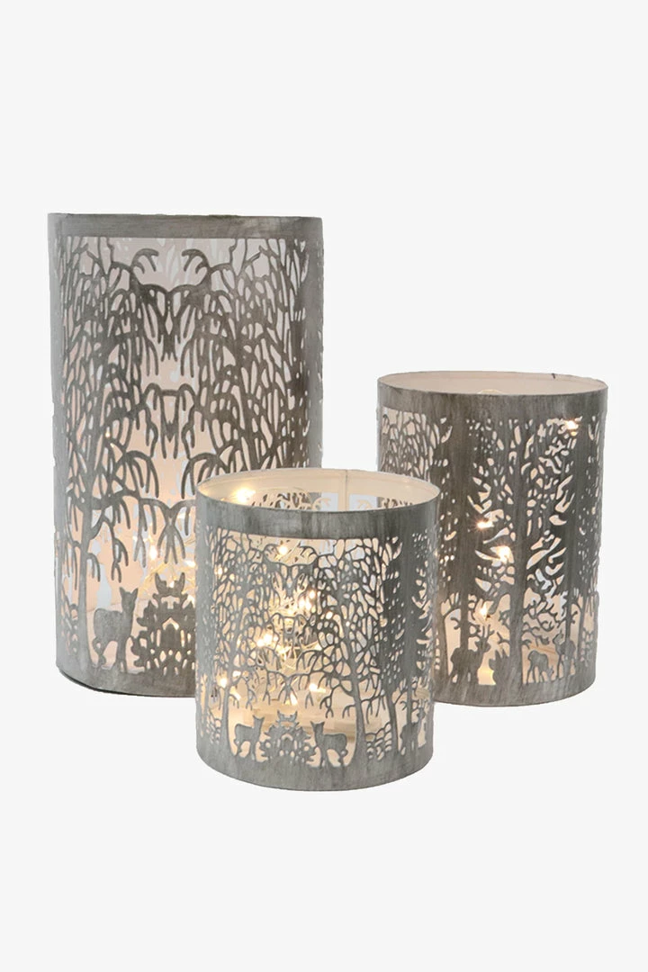 Le Forge Lantern Forest Small Grey White