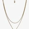 Flo Gives Back 15% To Women In Need Accessories Double Chain Heart Gold Necklace