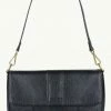 Brie Leon Accessories Isabel Black Snake Bag With Chain