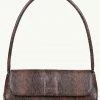 Brie Leon The Camille Dark Brown Snake Bag